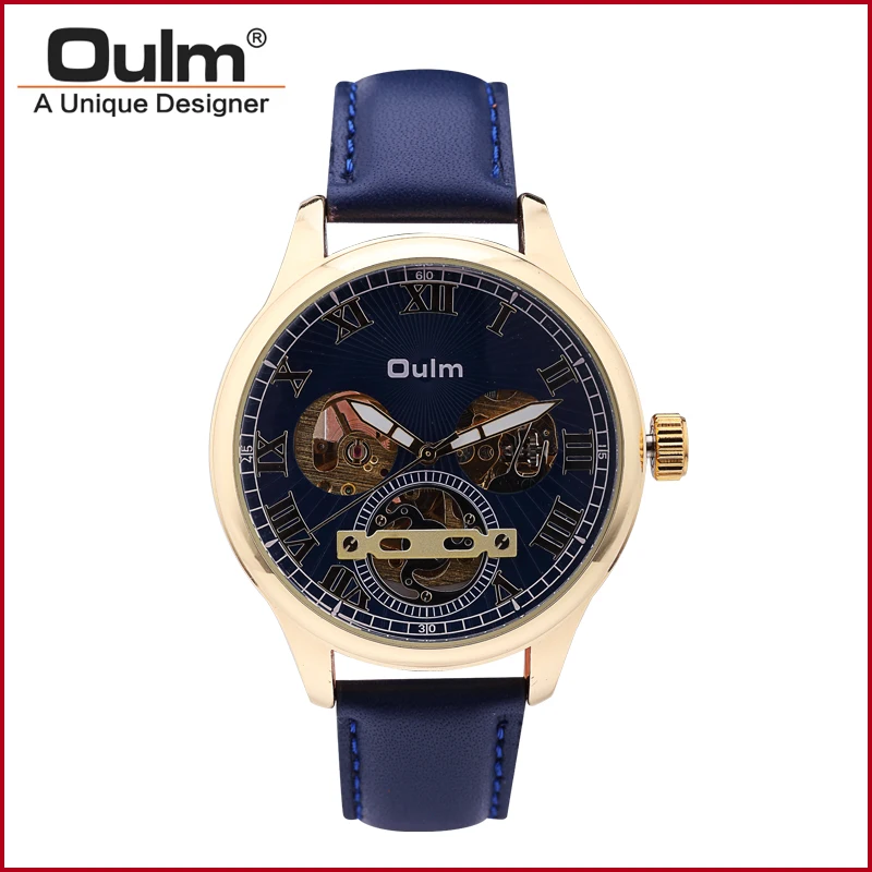 HP3621 Men Watch Fashion Casual Style Mechanical Wristwatches Oulm