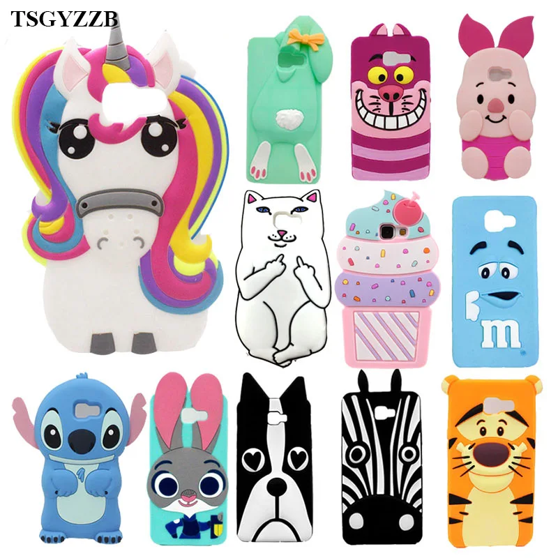 

Luxury 3D Cute Cartoon Soft Silicone Shockproof Protective Back Cover Phone Case For Samsung Galaxy A3 A310 A5 A510 A7 A710 2016