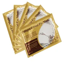 100 пар прозрачная кристальная коллагеновая пудра маска для глаз Антивозрастные темные круги коллагеновая маска для глаз увлажняющий отбеливающий уход за кожей