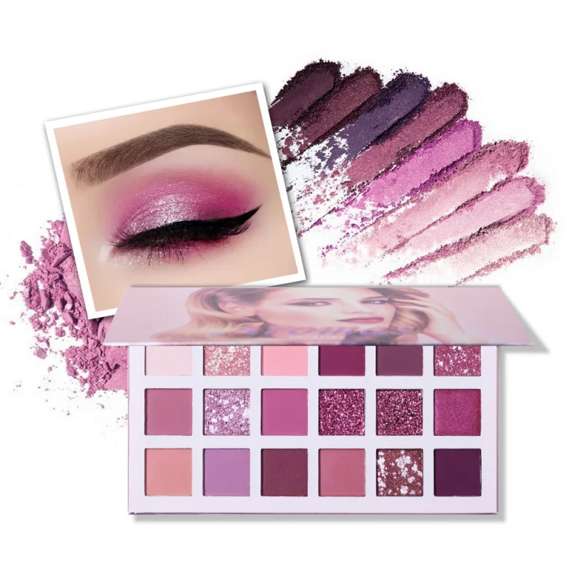 

2019 Waterproof Long Lasting Charming Eyeshadow 18 Color Make up Palette Matte Shimmer Pigmented Eye Shadow