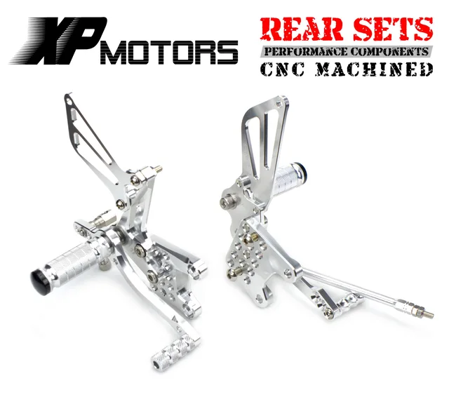 NICECNC Motorcycle Adjustable Rearset Footpeg Footrest For Suzuki GSX R