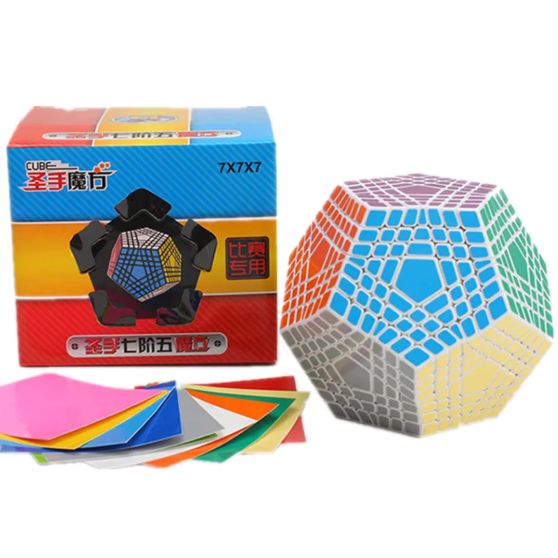 Shengshou 7x7x7 кубик Megaminx 7x7 Wumofang 7x7x7 Кубик Рубика для профессионалов куб додекаэдра Твист головоломки обучающие игрушки кубик рубика