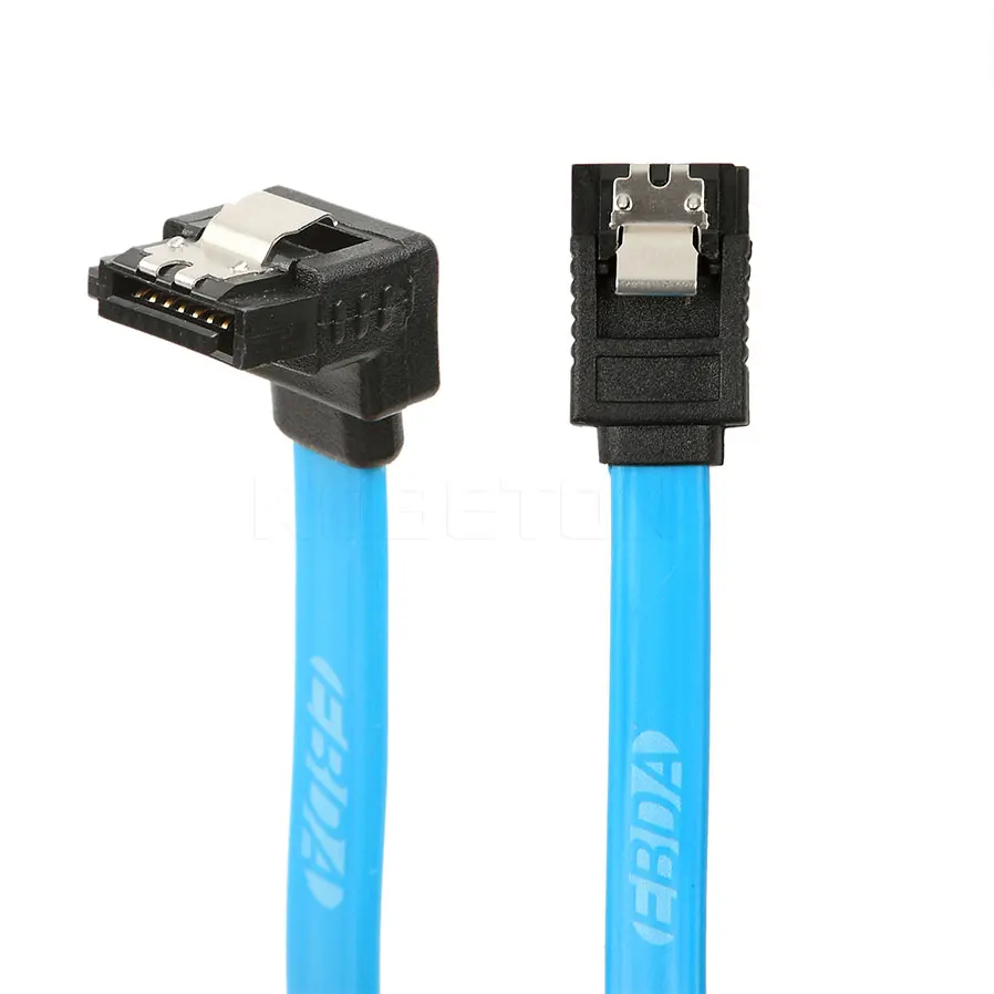 Kebidu Супер Скоростной прямой угол 6 Гбит/с 30 см 50 SATA 3 0 кабель ГБ/сек. III плоский для