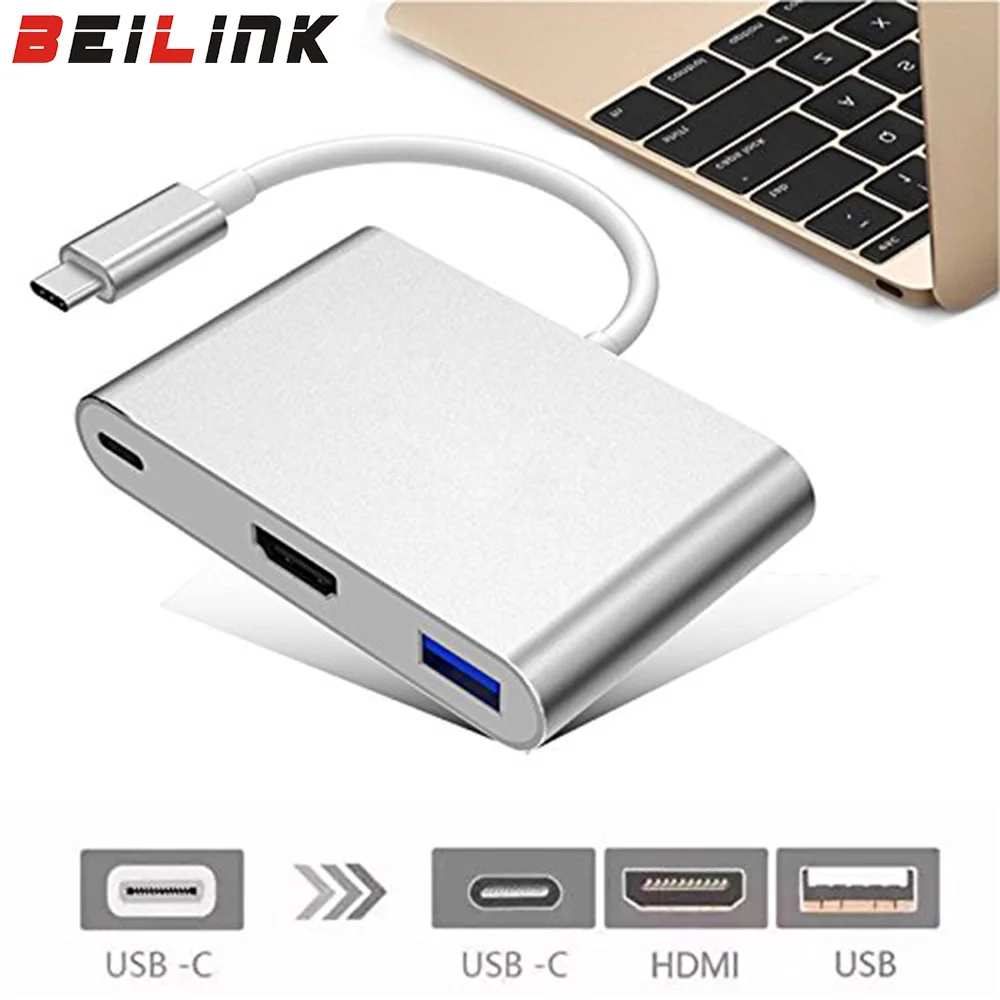 

USB Type C 3.1 Converter USB C type to USB 3.0/HDMI/Type C Female Charger Adapter for Google Chromebook Pixel