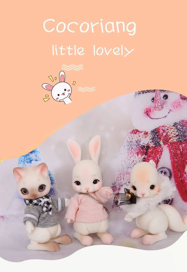 Cocoriang Tobi BJD SD куклы 1/12 тело кролика Смола Модель для маленьких девочек и мальчиков глаза высокое качество игрушки FANTANSY ANGEL luodoll