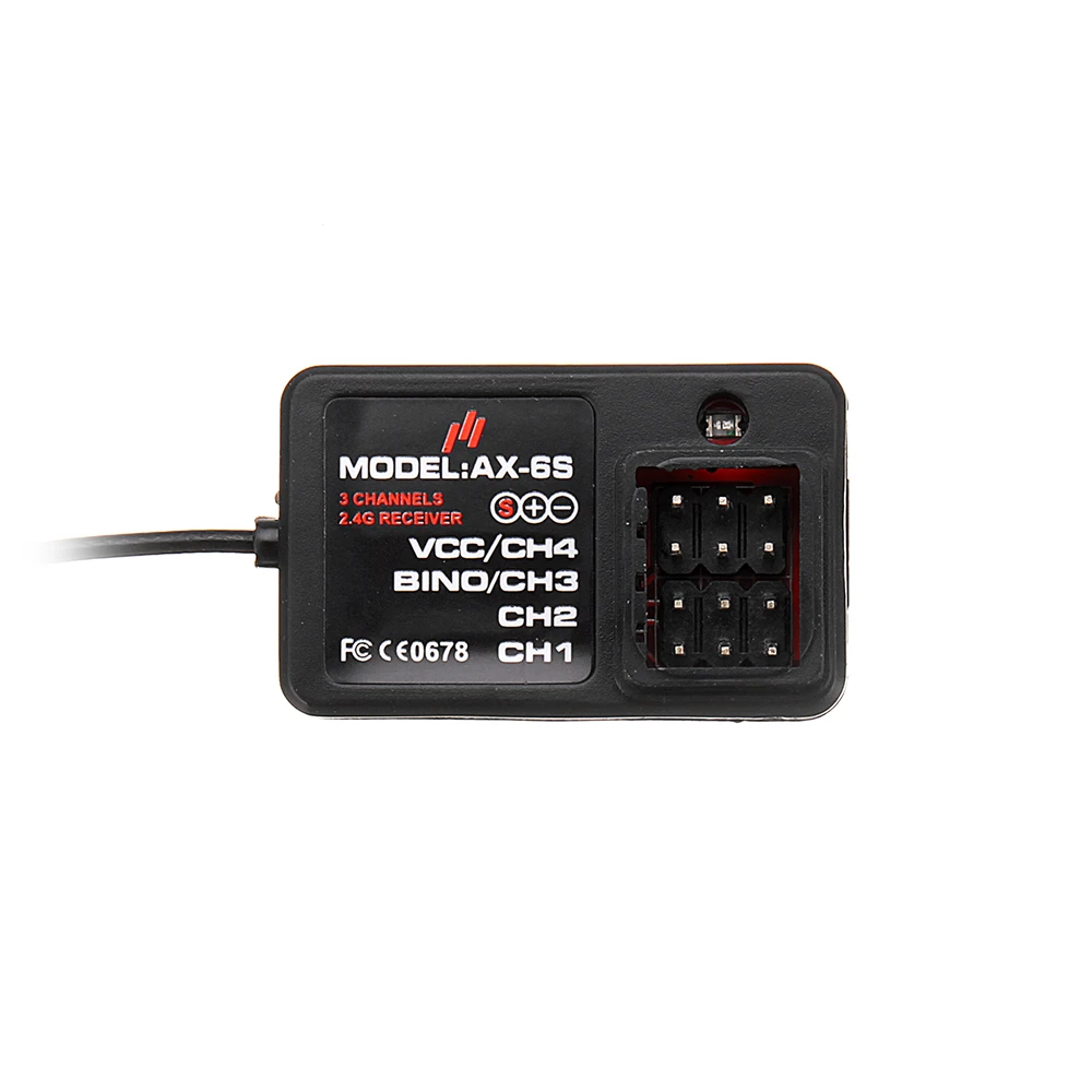 

AUSTAR AX6S 2.4G 4CH Receiver for Rc Car Boat Model Transmitter JJRC Q65 MN90 1/10 1/8 Crawler TRX4 Axial SCX10 D90 RC Car Boat