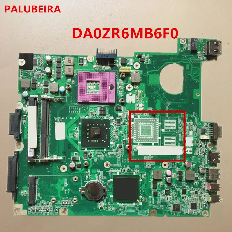 

PALUBEIRA For Acer aspire 5635 5235 Laptop Motherboard MBEDV06001 DA0ZR6MB6F0 REV F DDR3 without video card chip 100% tested ful