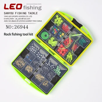 

Leo Rock Fishing Tools Set 26944 Sea Fishing Accessories Box With Space Bean Hooks Leads Lines Pins Swivels Guide Rings Pesca