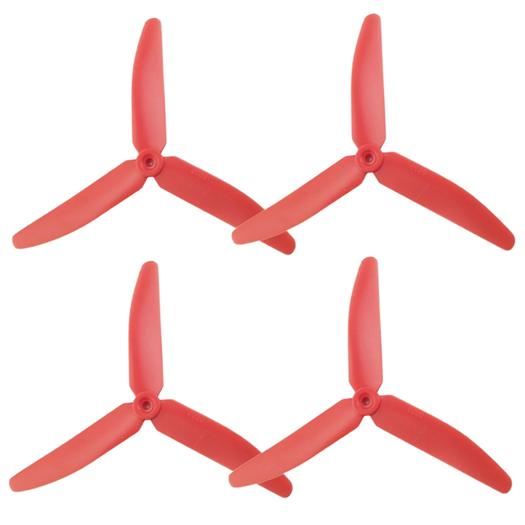 Durable 4 Pcs 3-leaf Propeller Prop for Hubsan X4 H502S H502E CW CCW Propeller Prop RC Helicopters Parts Replacement Accessories