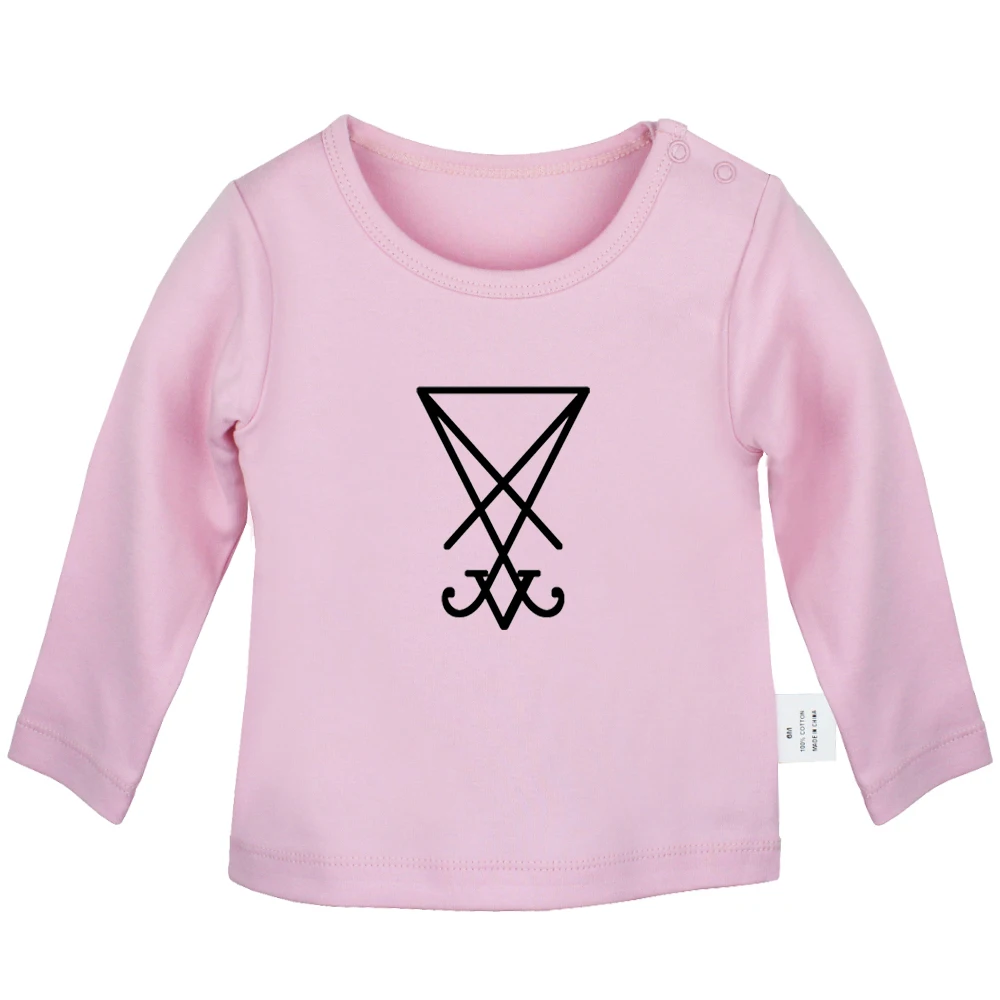 YcBabyYP812C HAKUNA MATATA Pumbaa EYE OF HORUS Lucifer The Misfits Band, розовые футболки для новорожденных, футболки с длинными рукавами для малышей - Цвет: YcBabyYP812C