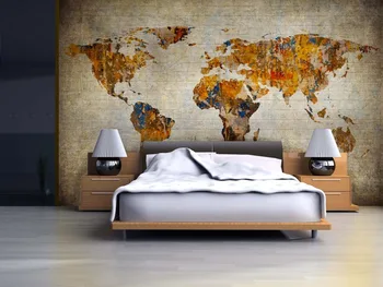 

Colorful world map 3D wallpaper and mural PW1435731645-2