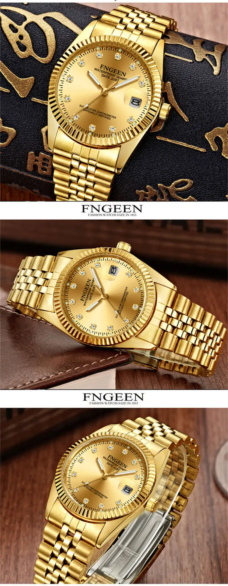 gold Rolex men watch 194806