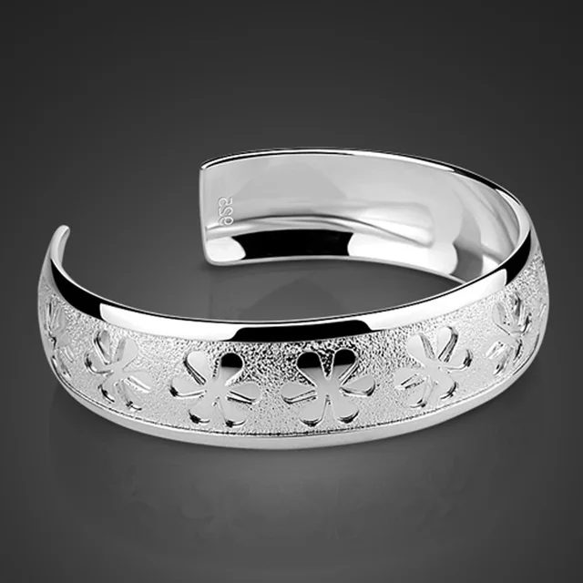 Silver color Bracelet For Women. 925 sterling silver Bracelet Fine