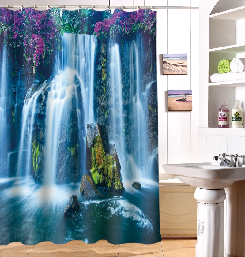 Jungle Waterfall 3D Photo Digital Printing Bath Waterproof Fabric Shower  Curtains|waterproof fabric shower curtain|shower curtainfabric shower  curtain - AliExpress
