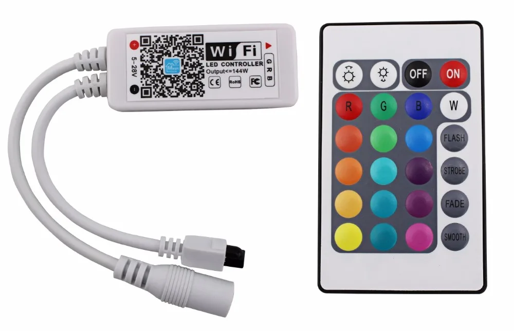 Wi Fi контроллер 5050 RGB Светодиодная лента световая лампа 10 м 15 водонепроницаемая IP 20