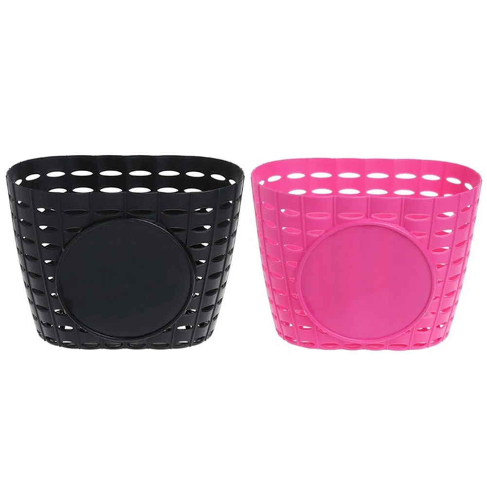 Top Bicycle Basket Front Bag Hanging Basket Handlebar Plastic Storage Supplies Basket For Children Girl Cycling Accessories 4