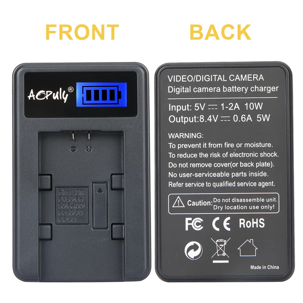 Аккумулятор AOPULY NP FV50 + зарядное устройство USB для SONY HDR XR550E XR350E CX550E CX350E CX150E DCR SR68E SX83E