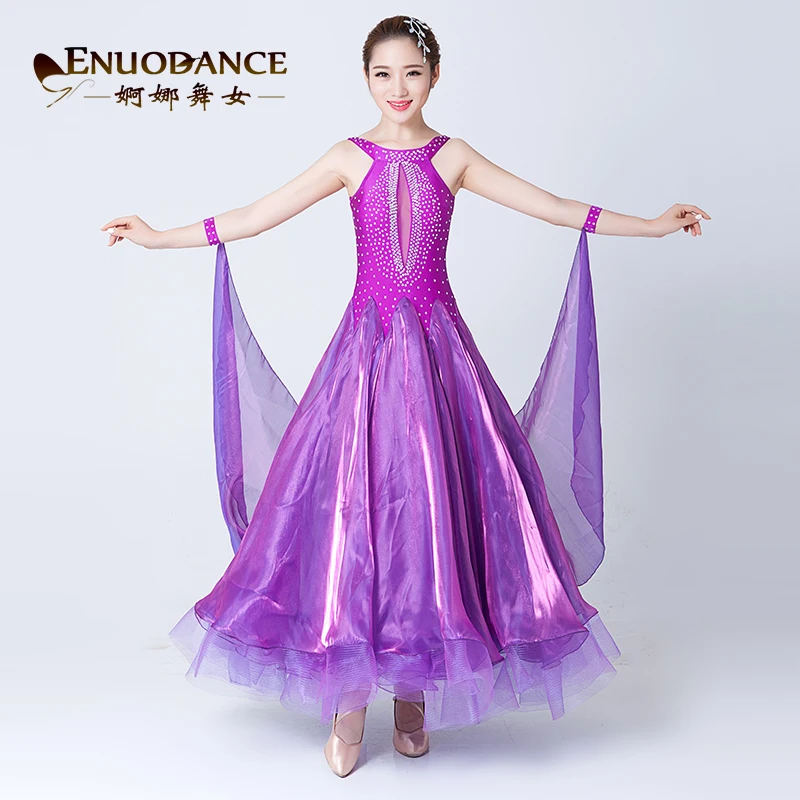 7 видов цветов платье для бальных танцев на заказ|ballroom dance competition dresses|standard ballroom