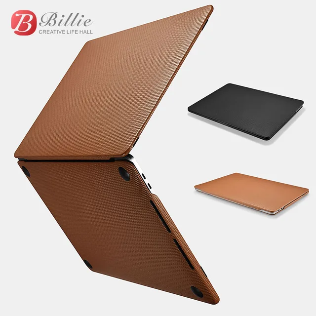 Genuine Leather Cover Case For MacBook Pro 13 inch New 2017 Case Sleeve Luxury Leisure Laptop Bags & Cases Protective Shell Cove