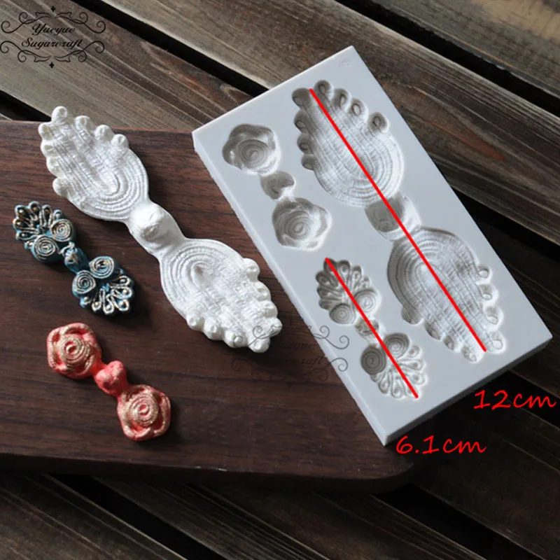 Yueyue Sugarcraft Chinese Button Alphabet Silicone Mold Fondant Mold