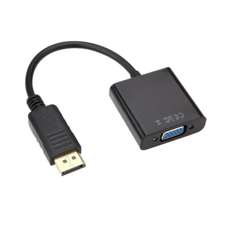 1080P Male Display Port DP to VGA Female Adapter Cable Converter For Projector DTV TV HDVD Player