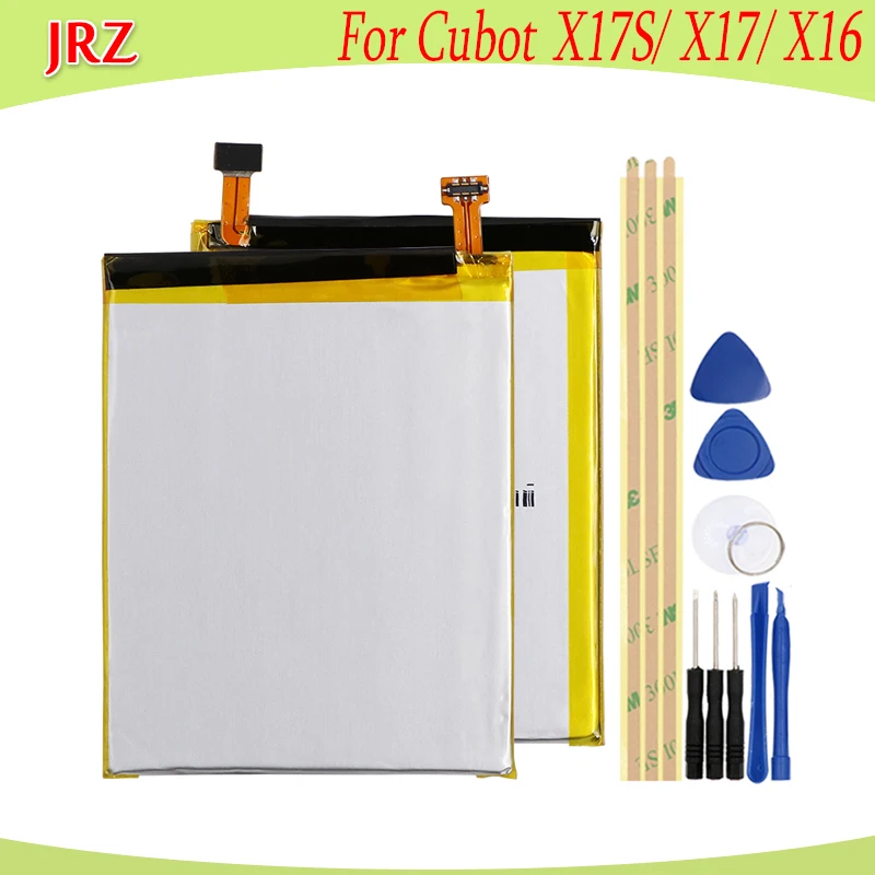

JRZ 2500mAh battery For Cubot X17S X17 phone Replacement Batteries For Cubot X16 With Tools