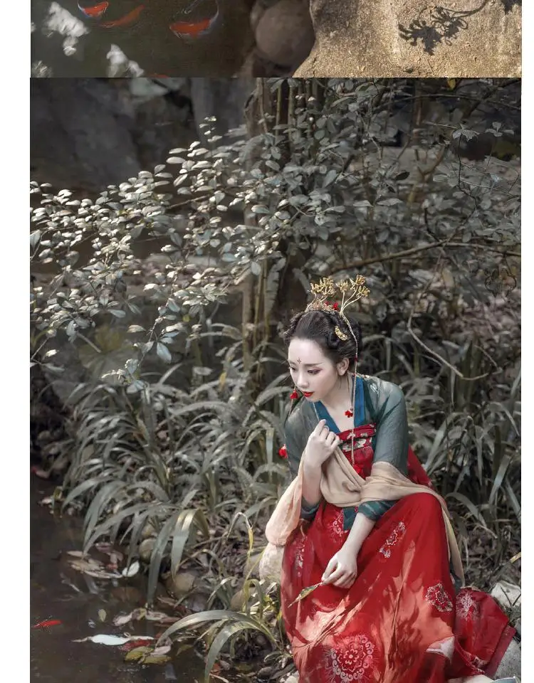 Классический Hanfu для женщин Китайский национальный танец костюм певцов одежда для сцены народное платье Восточное представление фестиваль наряд DC1822