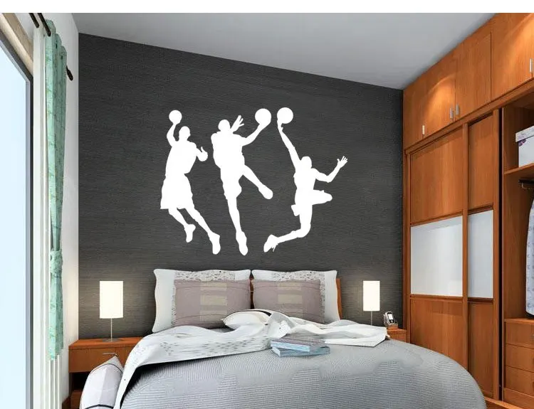 Decorative Wall Sticker Basketball Dunking Inspirational