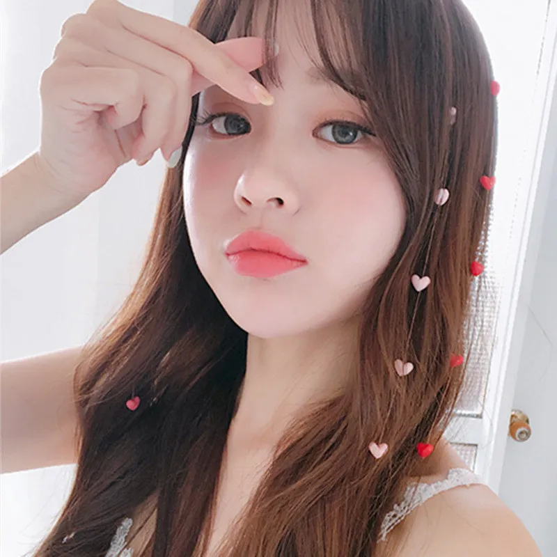

Fashion Simple Pearl Bead Heart Invisible Hair Clips Braided Hair Rope Hairpin Girl Cute Styling Tools Headwear Hair Accessories