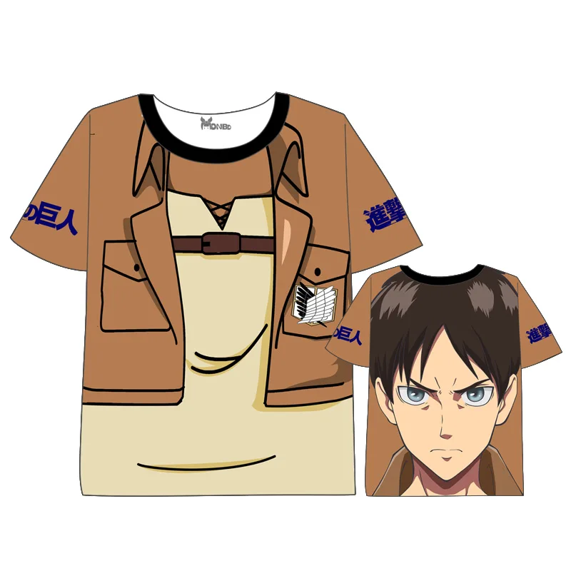 

Anime Attack on Titan T-shirt Men Women Short Sleeve Summer dress Anime Cartoon attack on titan t shirt