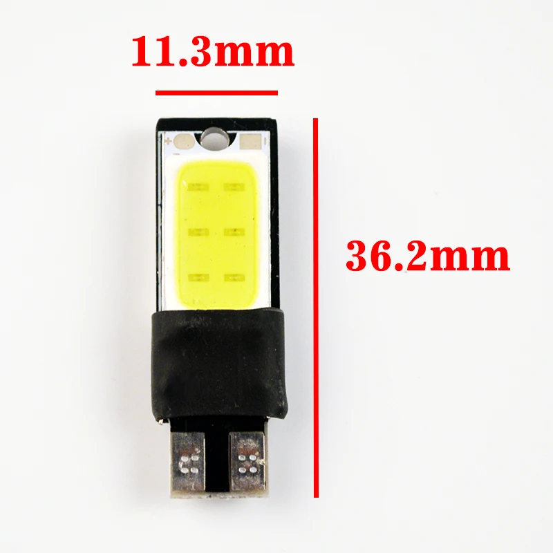 Hippcron Canbus Светодиодная Лампочка COB T10 194 W5W ошибка автомобильные лампы могут лампа автобус автолампы белые, красные, зеленые, синие, желтые Цвет(10 шт