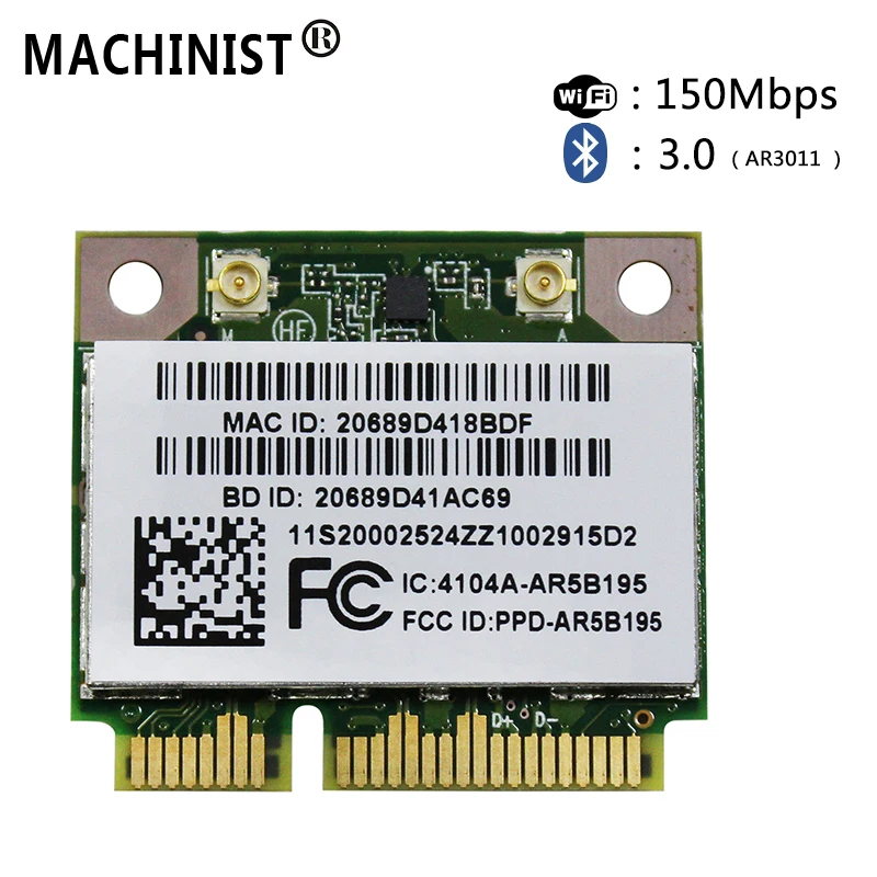 

Wireless Notebook Cards Bluetooth Combo Card Fit For ASUS Lenovo Dell Toshiba Acer hp AR5B195 Laptop Network Cards 20002524