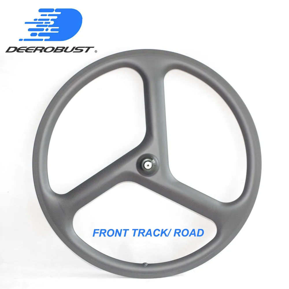 carbon tri spoke front wheel