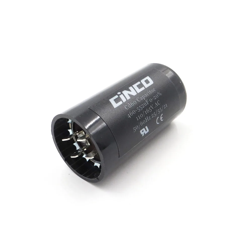 

CD60 Motor Start Capacitors Motor Starting 460-552uF 110V 125V 165V 460-552 mfd uf mf Compressor HVAC Electrolytic 110VAC 125VAC
