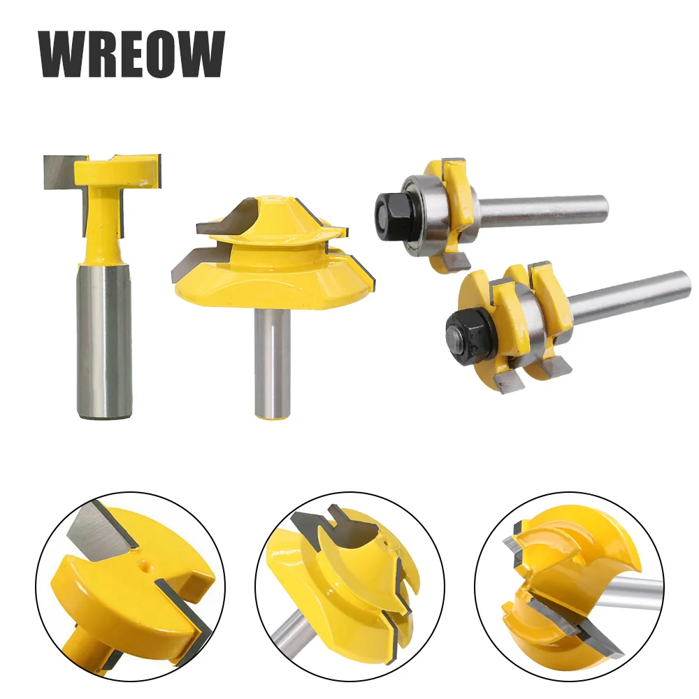 Tooth Cutter Drill Bit HSS Drill Bit 45 Degree Lock Miter Router Bit