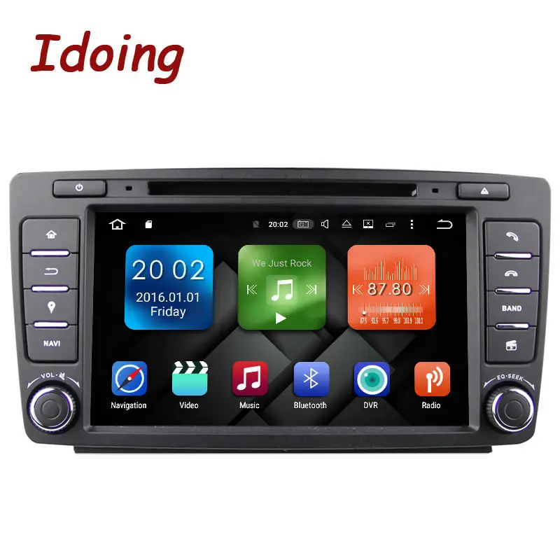 Idoing Android6 0 2G RAM 32G ROM 8Core 2Din Steering Wheel For Skoda Octavia 2 font