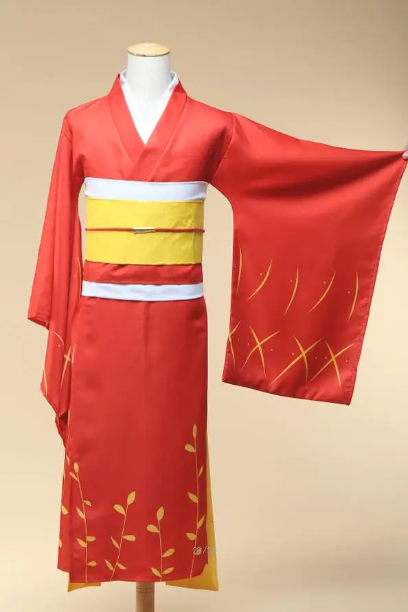 

Tailored Anime Bungo Stray Dogs cosplay cartoon Halloween Unisex cosplay costumes Japanese Kyoka Izumi Printed kimono