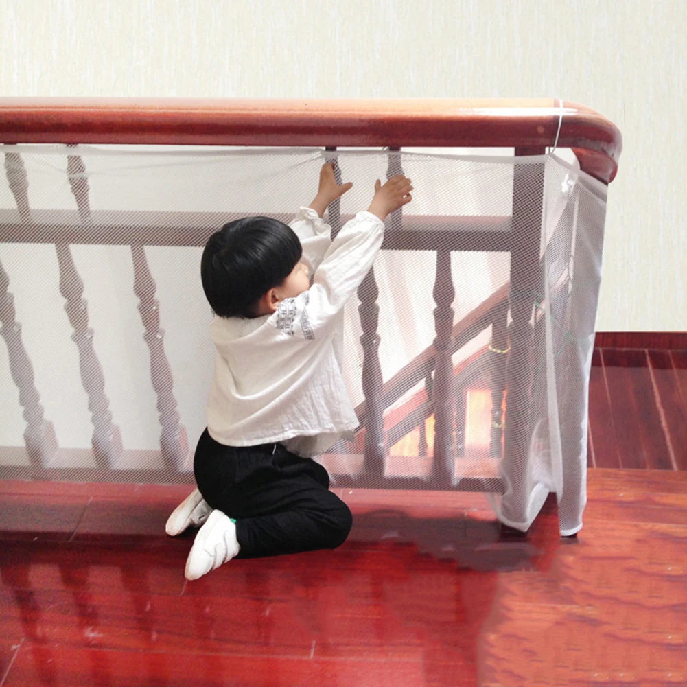 

Children Kids Protection Stair Fence Baby Stair Safety Net Balcony Baby Safety Fence Stair Net Thick Hard Mesh TSFH