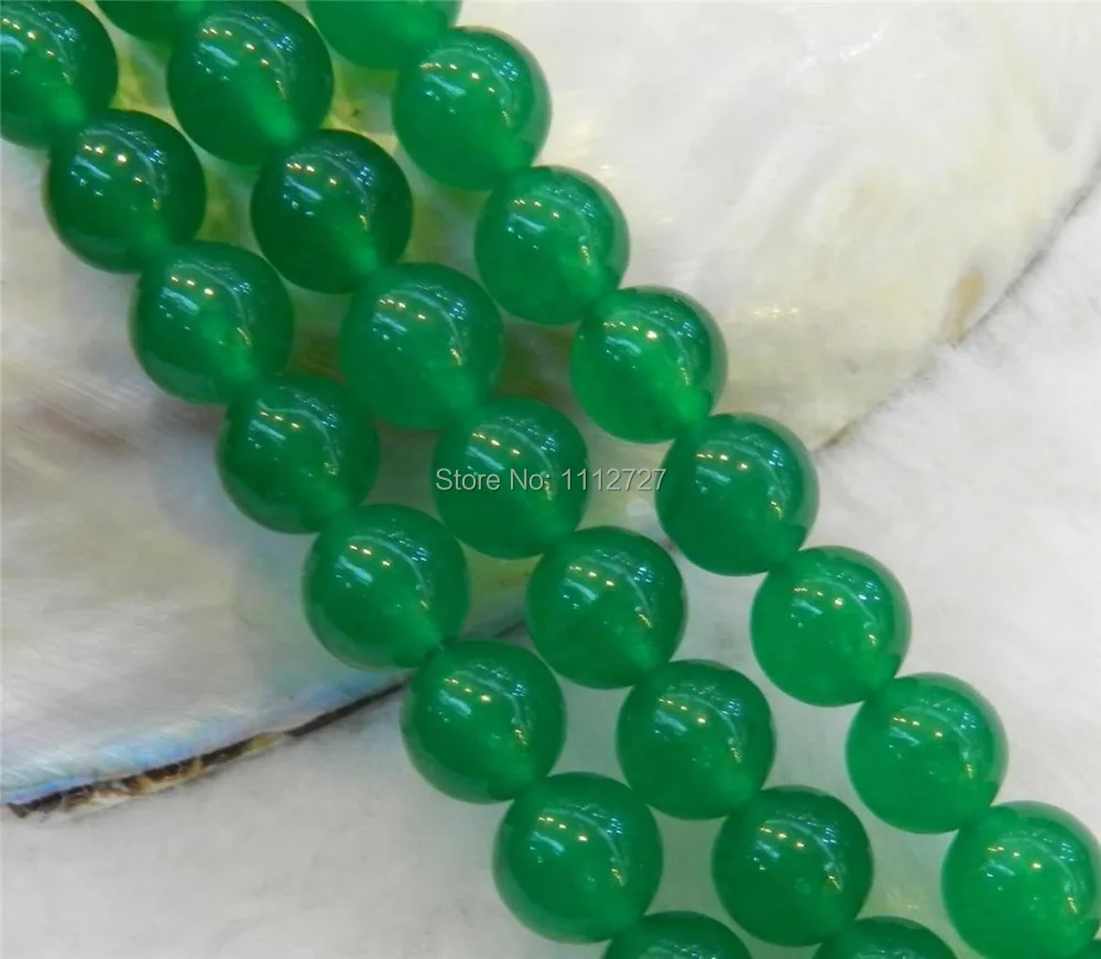 10mm Natural Green Emerald Round Gemstone Loose Beads 15" Strand AAA 
