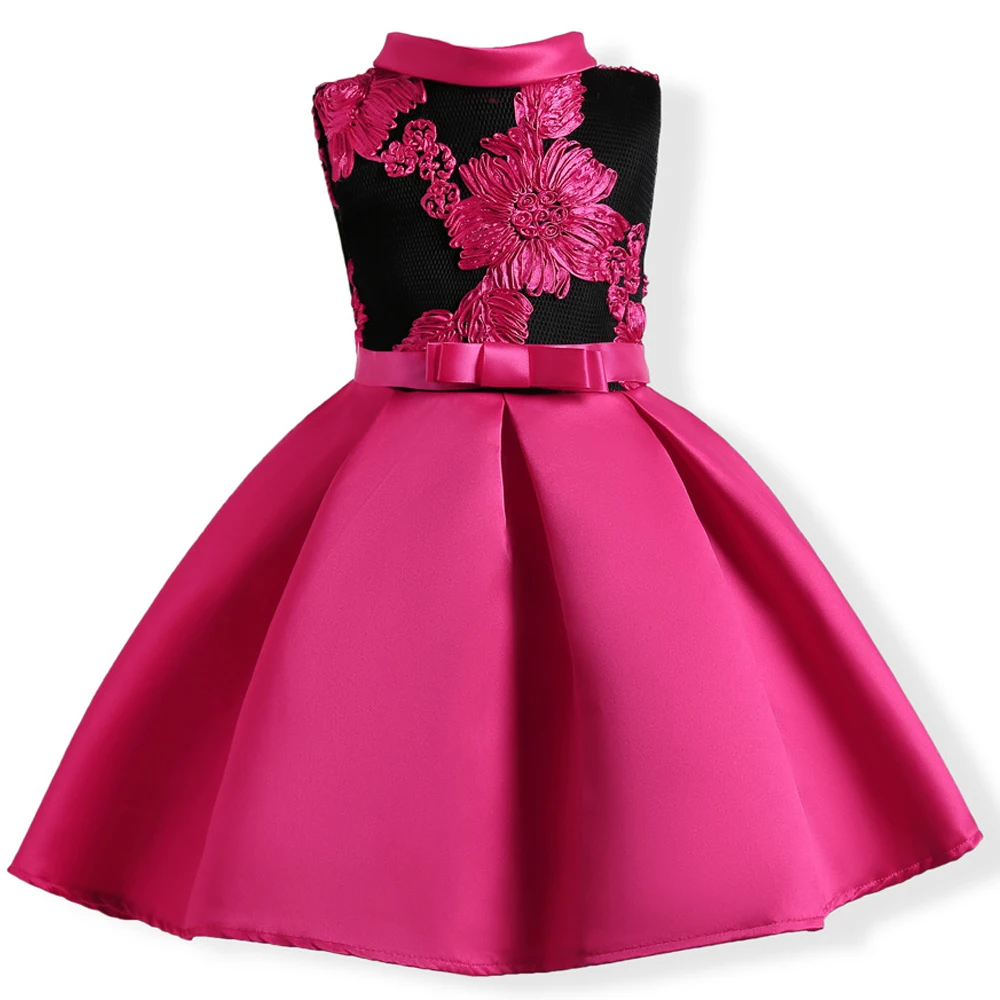 mitun semi kids girls dress children embroidery princess christmas dresses size 4t