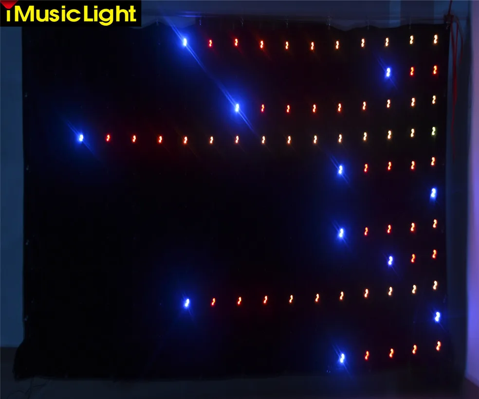 Светодиодная ткань P18 3M x 6M DMX LED занавеска новый продукт секс видео дисплей мягкий