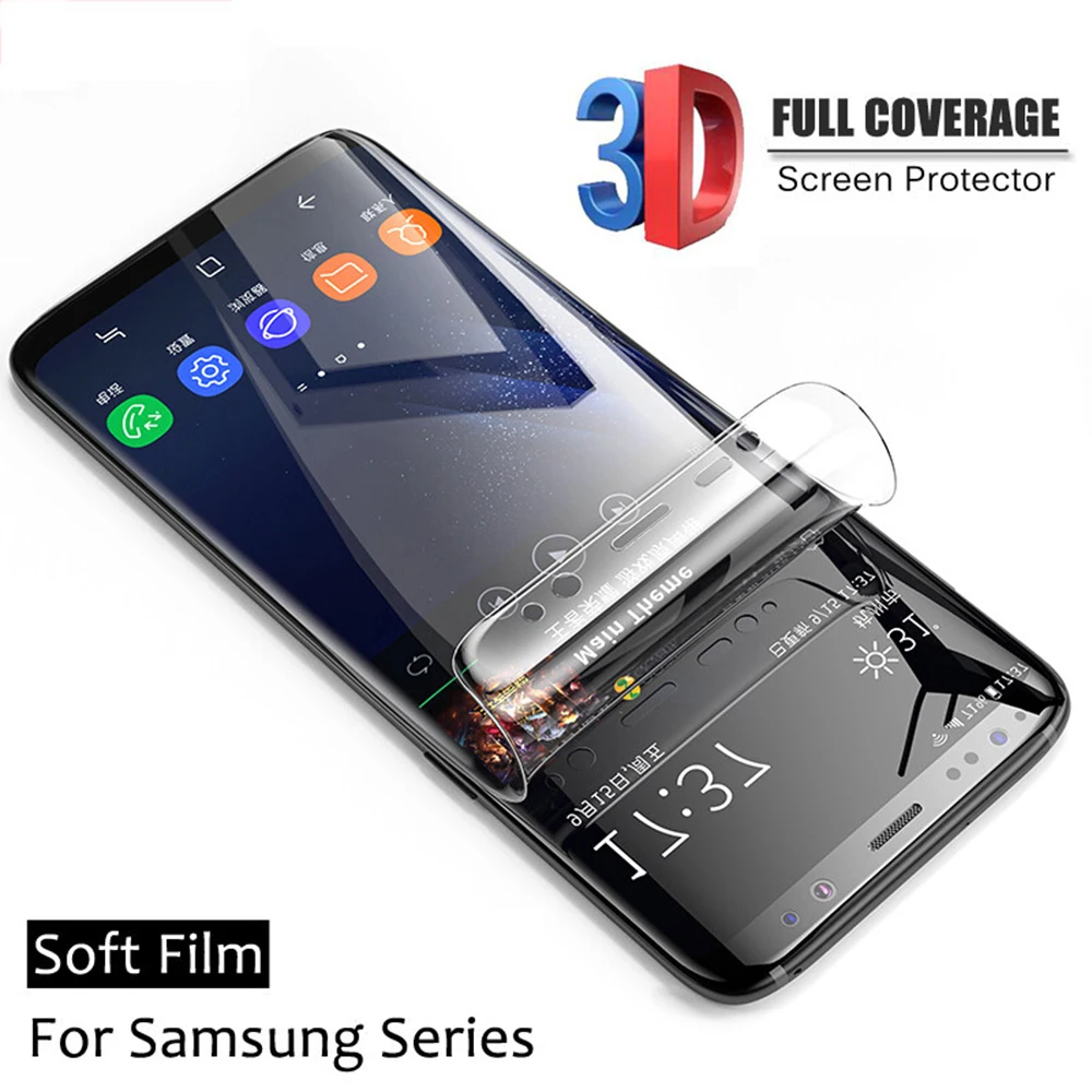 

3D Screen Protector For Samsung Galaxy S10 S10+ S9 S8 Plus Note 8 9 S7 Soft Curved Film For Samsung S10e lite Screen Protector