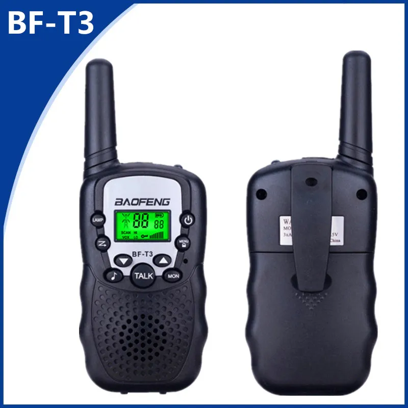 2pcs Baofeng BF-T3 Walkie Talkie Best Gift for Kids Children Radio Mini Handheld T3 Wireless Two Way Radio Kids Toy Woki Toki