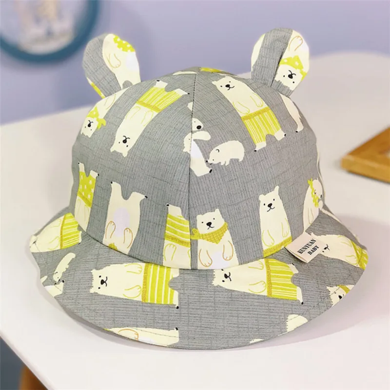

Baby Summer Outdoor Bucket Hat Children Floral Print Panama Cap Sun Beach Cap Lovely Lace Princess Baby Girl Brim Sun Hats