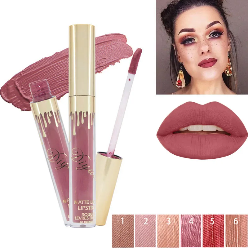 

Sexy Matte Liquid Lipstick Kit Waterproof Velvet Lip gloss Long Lasting Matte Nude Lip Tint Korean Cosmetics