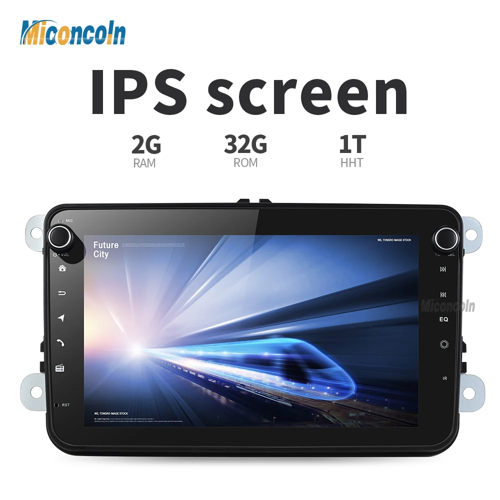 Perfect 2 DIN CDZ8060 2G android 8.1 car dvd player for VW polo golf passat tiguan skoda yeti superb rapid gps 2 din 0