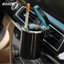 Brand New LED Ashtray Portable Car Auto Home Office Smokeless Auto Accessories Ashtray Cylinder Cigarette Holder