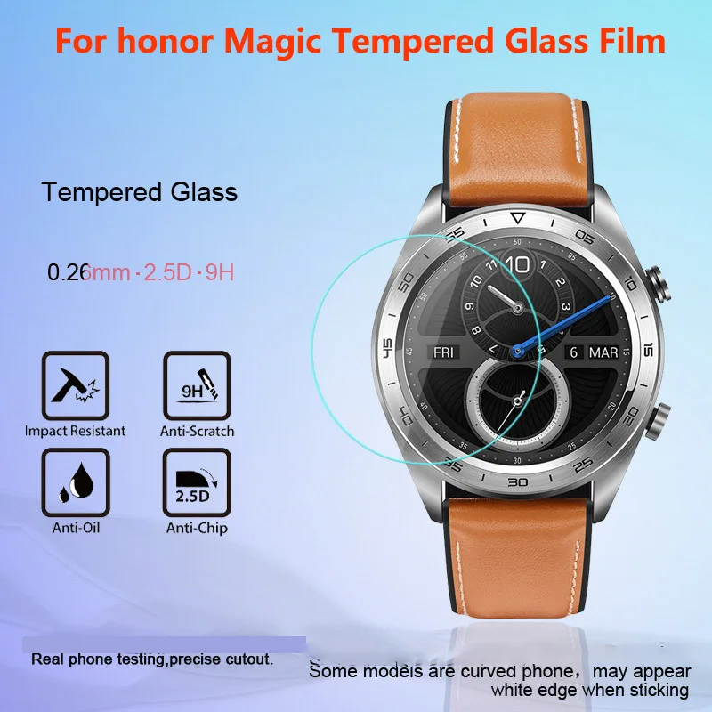 (2 шт.) для смарт часов Huawei Honor Watch Magic закаленное стекло 9H прозрачная