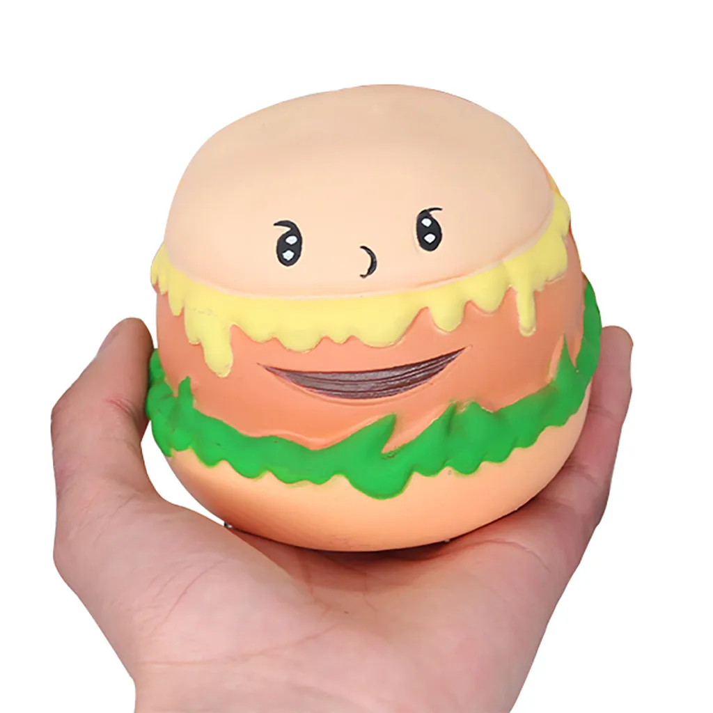 Новая имитация гамбургера сжатие торта Kawaii хот-дог Сжимаемый медленно