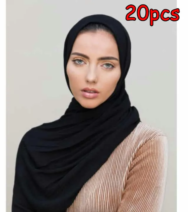 20 штук Высокое качество район складчатый шарф Хлопок Длинные Платки женские шарф haedband 180*90 см можно выбрать цвета